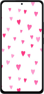 Силиконовый чехол Сердечки 2 для Xiaomi Redmi Note 14 5G - 4763u-3811 изображение 