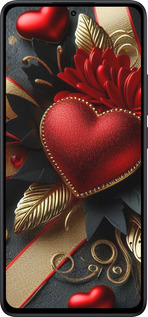 Силіконовий чехол Сердечки v2 для Xiaomi Redmi Note 14 5G - 5832u-3811 изображение 