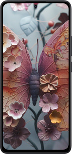 Силиконовый чехол Fairy Butterfly для Xiaomi Redmi Note 14 5G - 6048u-3811 изображение 