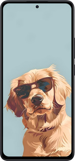 Силиконовый чехол Пес в очках для Xiaomi Redmi Note 14 5G - 6381u-3811 изображение 