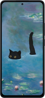 Силиконовый чехол С изображением кота и водяной лилии Monet для Xiaomi Redmi Note 14 5G - 6519u-3811 изображение 