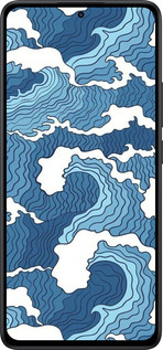 Силіконовий чехол Абстрактний малюнок морських хвиль для Xiaomi Redmi Note 14 5G - 6538u-3811 изображение 
