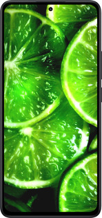 Силиконовый чехол Зелёные дольки лимона для Xiaomi Redmi Note 14 5G - 852u-3811 изображение 