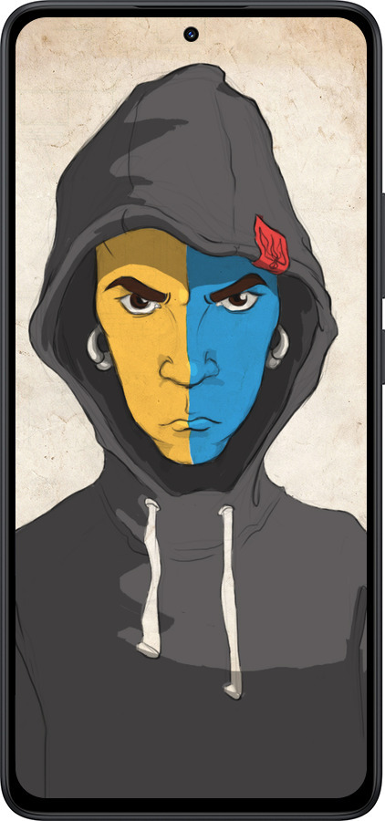 Силиконовый чехол Злой подросток для Xiaomi Redmi Note 14 5G - 1053u-3811 изображение 