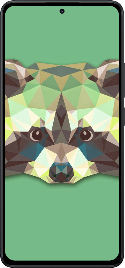 Силиконовый чехол Енот для Xiaomi Redmi Note 14 5G - 1217u-3811 изображение 