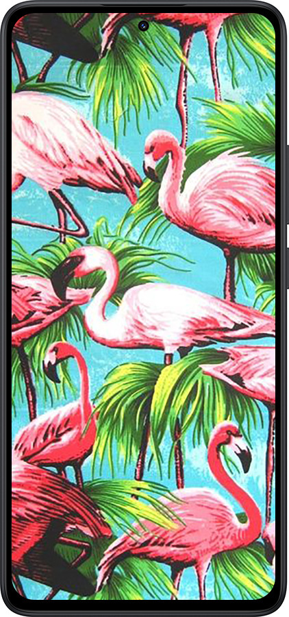Силиконовый чехол Tropical background для Xiaomi Redmi Note 14 5G - 4016u-3811 изображение 