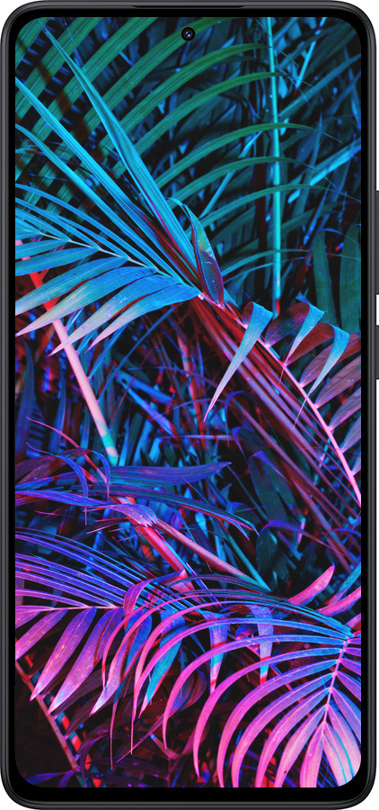 Силиконовый чехол Папоротник под ультрафиолетом для Xiaomi Redmi Note 14 5G - 4069u-3811 изображение 