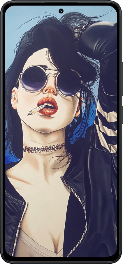 Силиконовый чехол Девушка на стиле для Xiaomi Redmi Note 14 5G - 4151u-3811 изображение 