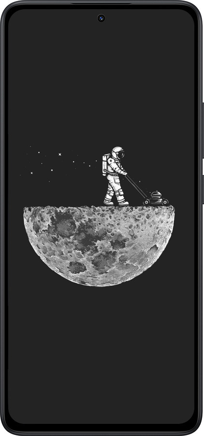 Силиконовый чехол Moon in dark для Xiaomi Redmi Note 14 5G - 4176u-3811 изображение 
