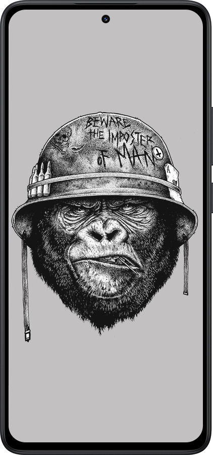 Силіконовий чехол military monkey для Xiaomi Redmi Note 14 5G - 4177u-3811 изображение 