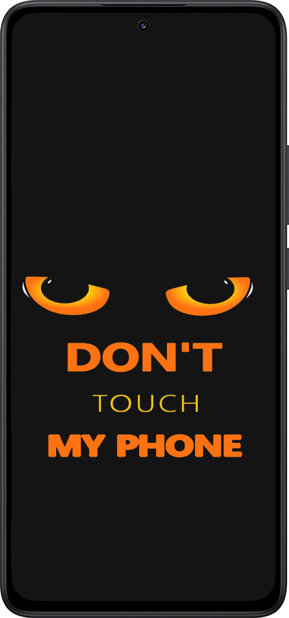 Силиконовый чехол Don't touch the phone для Xiaomi Redmi Note 14 5G - 4261u-3811 изображение 