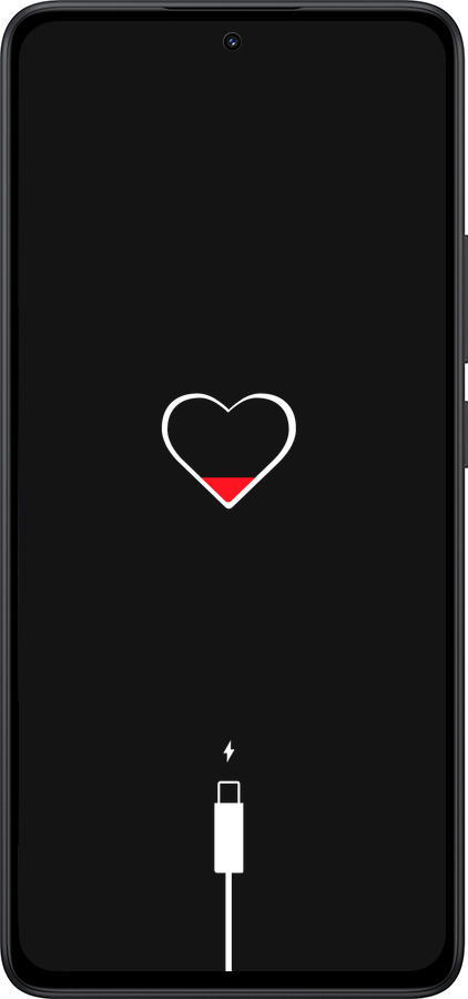 Силіконовий чехол Підзарядка серця для Xiaomi Redmi Note 14 5G - 4274u-3811 изображение 