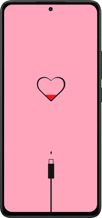 Силиконовый чехол Подзарядка сердца1 для Xiaomi Redmi Note 14 5G - 4275u-3811 изображение 
