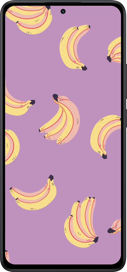 Силіконовий чехол Банани для Xiaomi Redmi Note 14 5G - 4312u-3811 изображение 