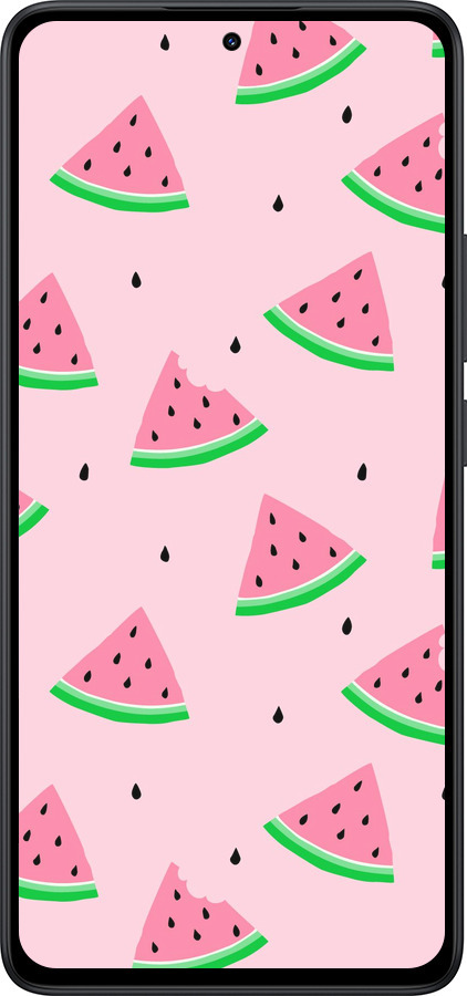Силіконовий чехол Рожевий кавун для Xiaomi Redmi Note 14 5G - 4314u-3811 изображение 