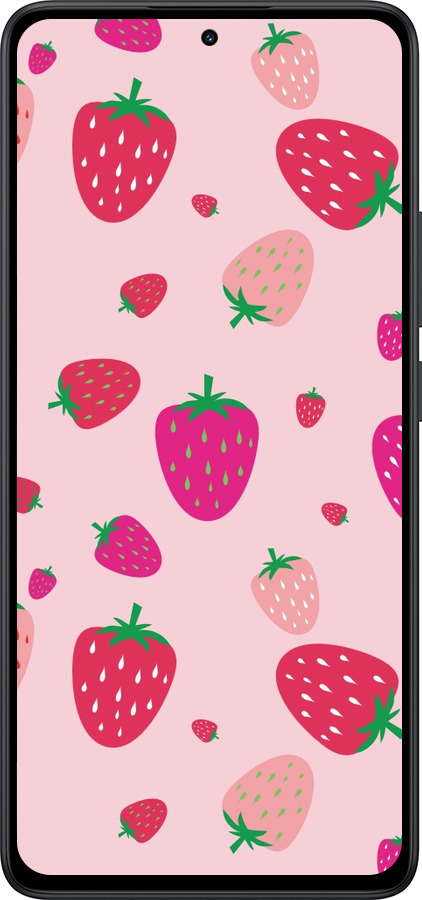 Силіконовий чехол Полунички для Xiaomi Redmi Note 14 5G - 4332u-3811 изображение 