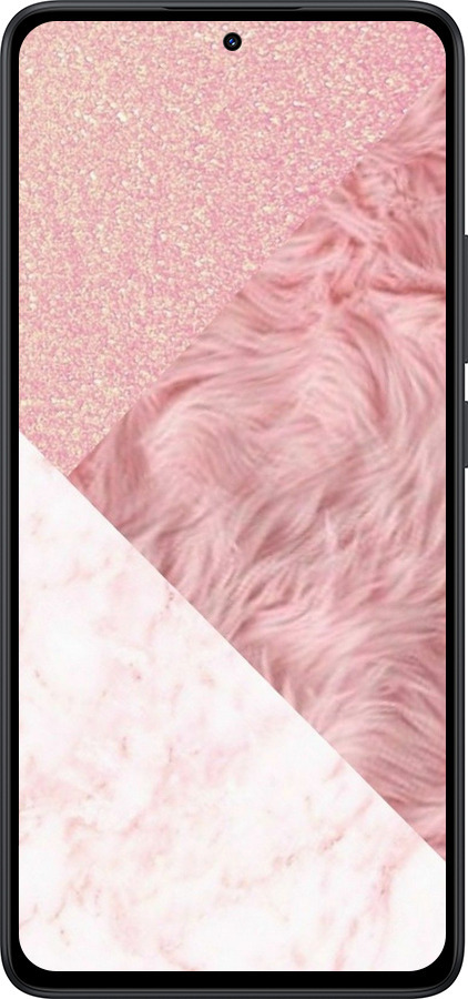 Силіконовий чехол Рожеві текстури для Xiaomi Redmi Note 14 5G - 4343u-3811 изображение 