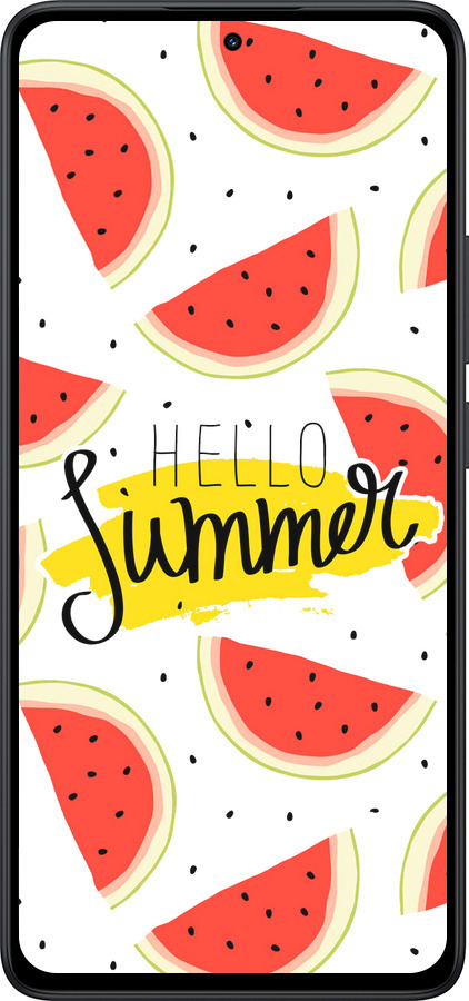 Силіконовий чехол Hello Summer для Xiaomi Redmi Note 14 5G - 4356u-3811 изображение 