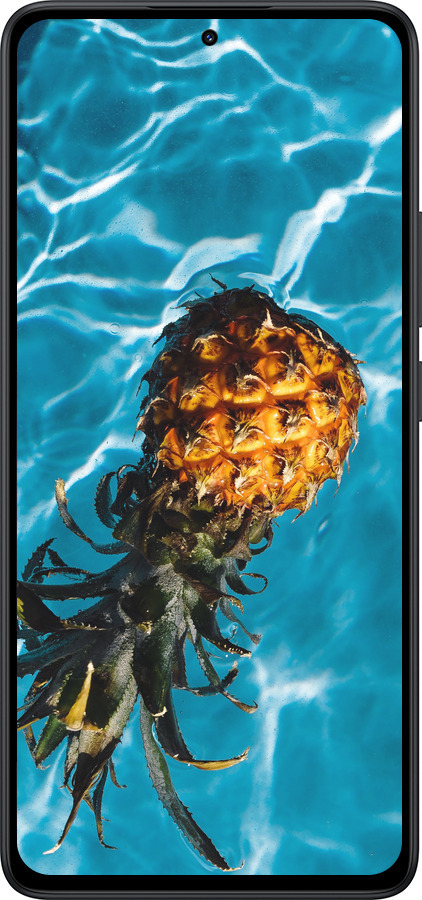 Силіконовий чехол Ананас на воді для Xiaomi Redmi Note 14 5G - 4384u-3811 изображение 