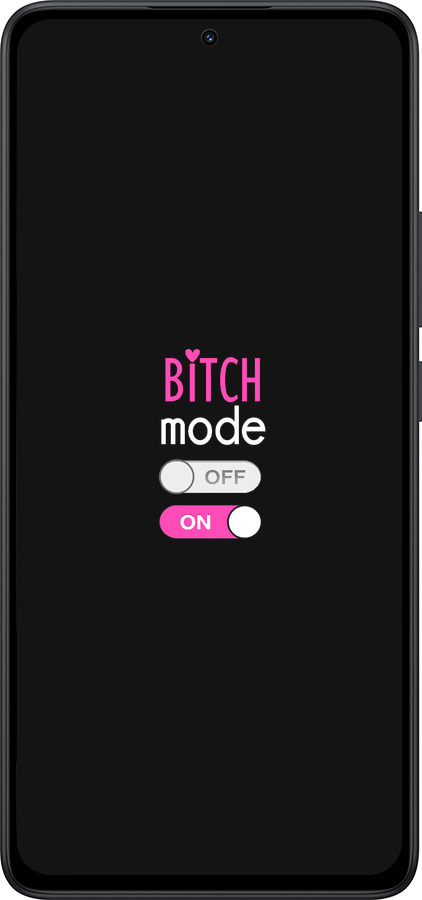 Силиконовый чехол Bitch mode для Xiaomi Redmi Note 14 5G - 4548u-3811 изображение 