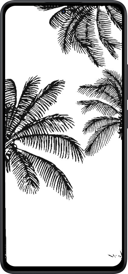 Силиконовый чехол Пальмы1 для Xiaomi Redmi Note 14 5G - 4634u-3811 изображение 