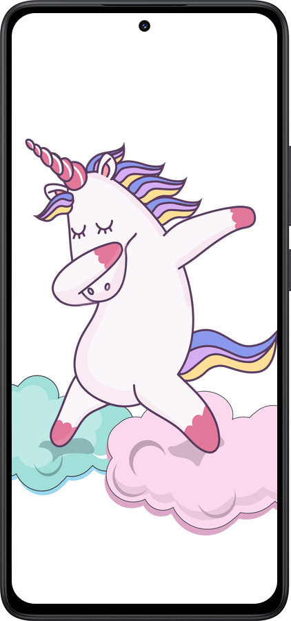 Силиконовый чехол Единорог для Xiaomi Redmi Note 14 5G - 4702u-3811 изображение 