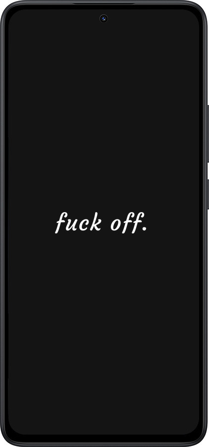Силіконовий чехол Fuck off для Xiaomi Redmi Note 14 5G - 4731u-3811 изображение 