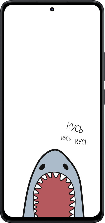 Силиконовый чехол Акула для Xiaomi Redmi Note 14 5G - 4870u-3811 изображение 