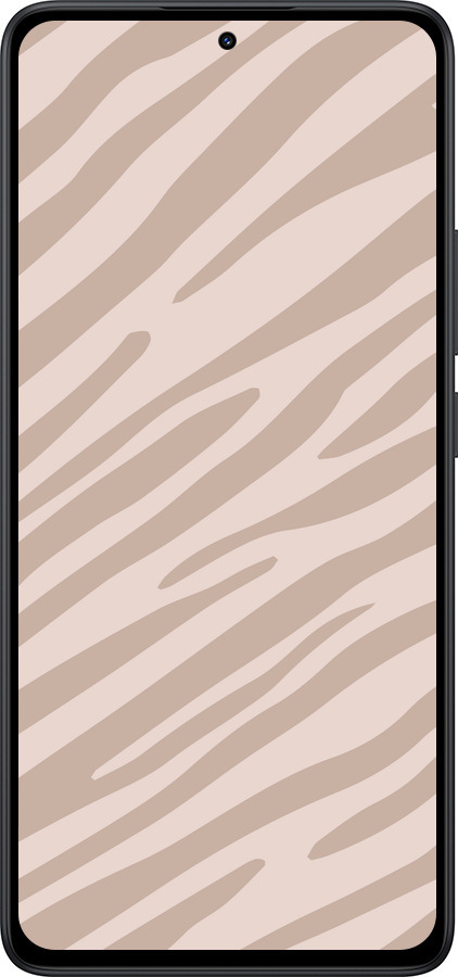 Силиконовый чехол Зебра беж для Xiaomi Redmi Note 14 5G - 4875u-3811 изображение 