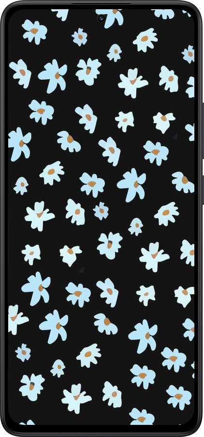 Силіконовий чехол Квітковий для Xiaomi Redmi Note 14 5G - 4900u-3811 изображение 