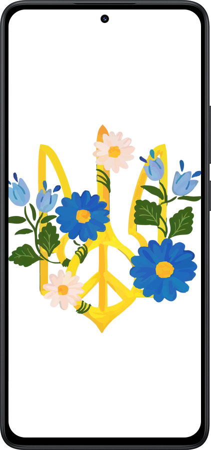 Силіконовий чехол Герб v3 для Xiaomi Redmi Note 14 5G - 5265u-3811 изображение 