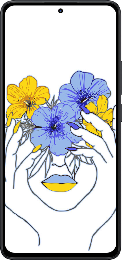 Силіконовий чехол Дівчина v4 для Xiaomi Redmi Note 14 5G - 5276u-3811 изображение 