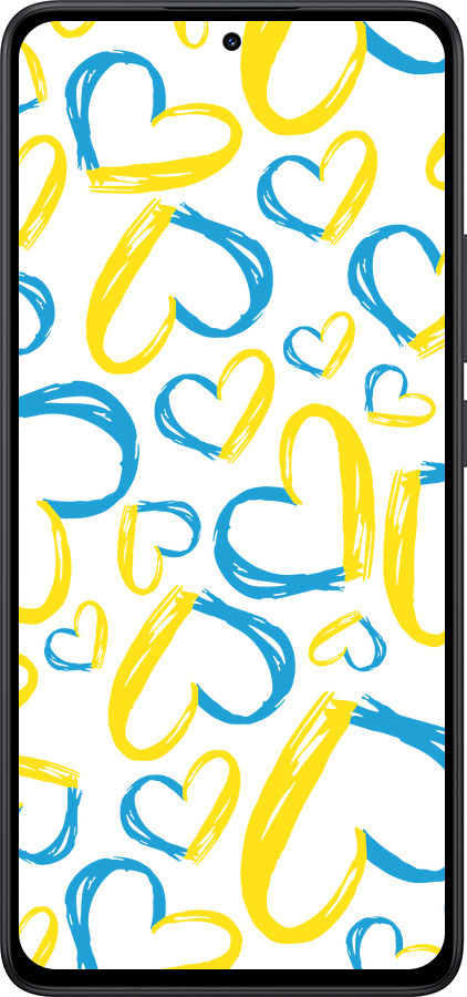 Силіконовий чехол Серця UA  для Xiaomi Redmi Note 14 5G - 5292u-3811 изображение 