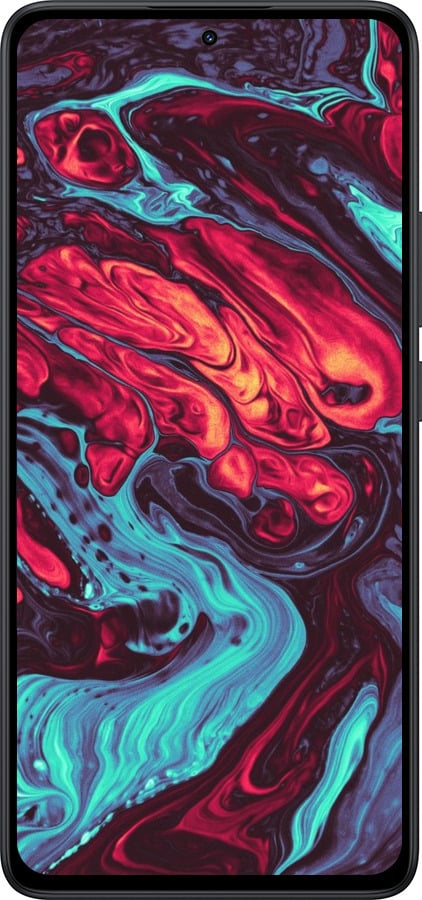 Силиконовый чехол Синяя красная абстакция для Xiaomi Redmi Note 14 5G - 5339u-3811 изображение 