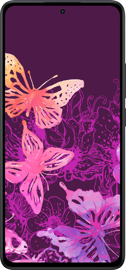 Силіконовий чехол Метелики v2 для Xiaomi Redmi Note 14 5G - 5475u-3811 изображение 