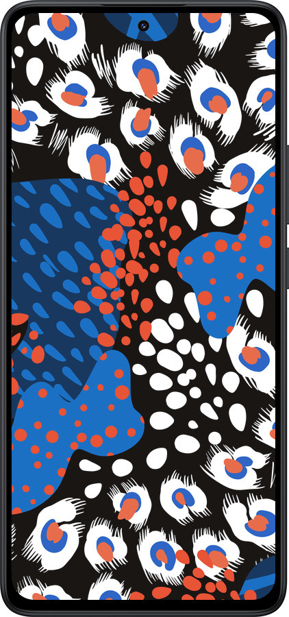 Силиконовый чехол Абстрактный фон v2 для Xiaomi Redmi Note 14 5G - 5503u-3811 изображение 