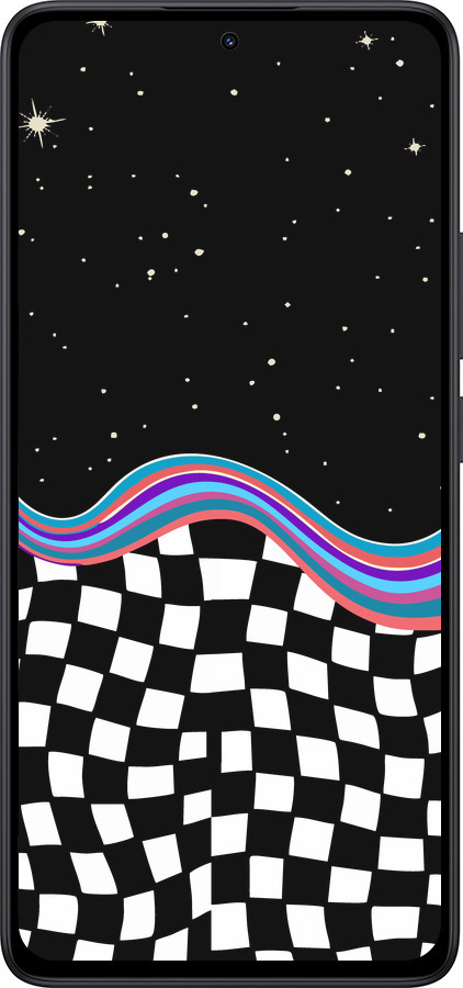 Силиконовый чехол Абстрактный космос для Xiaomi Redmi Note 14 5G - 5512u-3811 изображение 