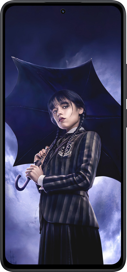 Силіконовий чехол Wednesday v2 для Xiaomi Redmi Note 14 5G - 5516u-3811 изображение 