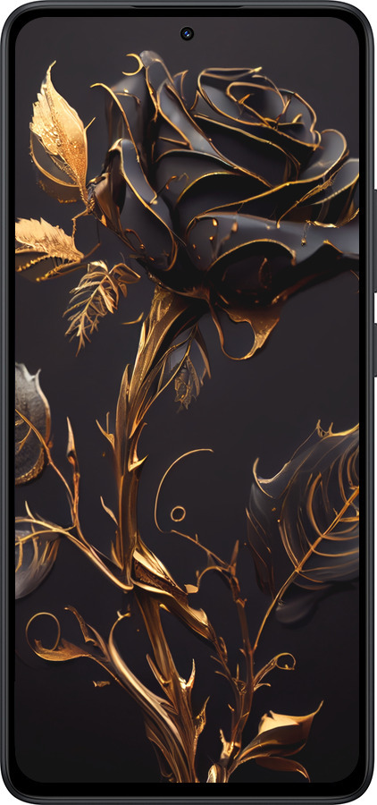 Силиконовый чехол Роза 3 для Xiaomi Redmi Note 14 5G - 5552u-3811 изображение 
