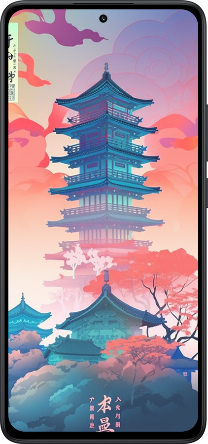 Силіконовий чехол Японія монастир для Xiaomi Redmi Note 14 5G - 5590u-3811 изображение 