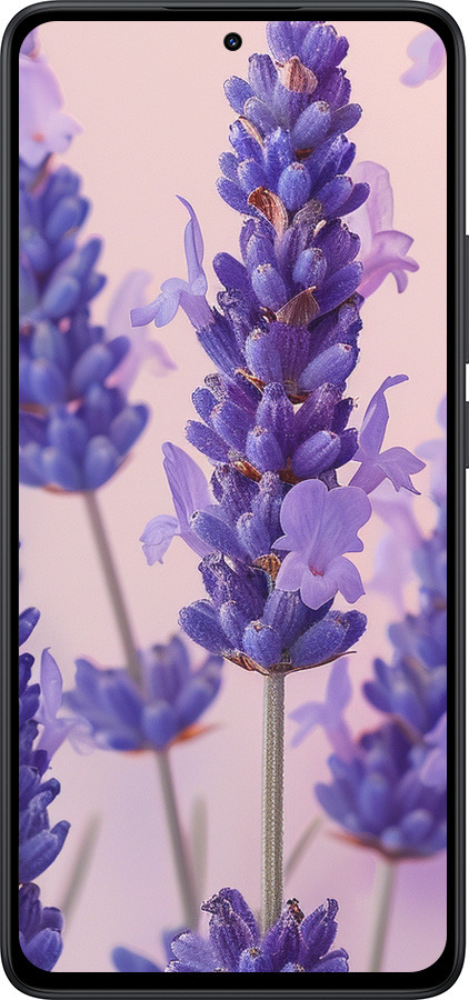 Силиконовый чехол Лаванда для Xiaomi Redmi Note 14 5G - 6037u-3811 изображение 