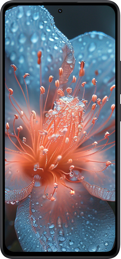 Силиконовый чехол Роса на цветке для Xiaomi Redmi Note 14 5G - 6039u-3811 изображение 