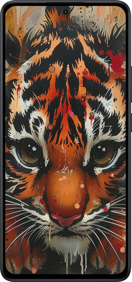 Силиконовый чехол Mini tiger для Xiaomi Redmi Note 14 5G - 6052u-3811 изображение 