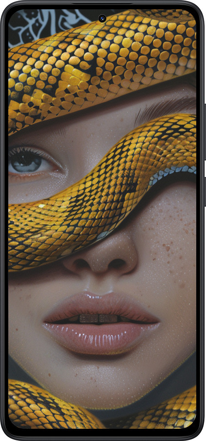 Силиконовый чехол Объятия змеи для Xiaomi Redmi Note 14 5G - 6081u-3811 изображение 