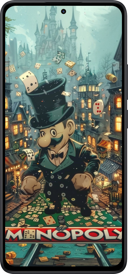 Силиконовый чехол Сказочный Monopoly для Xiaomi Redmi Note 14 5G - 6086u-3811 изображение 