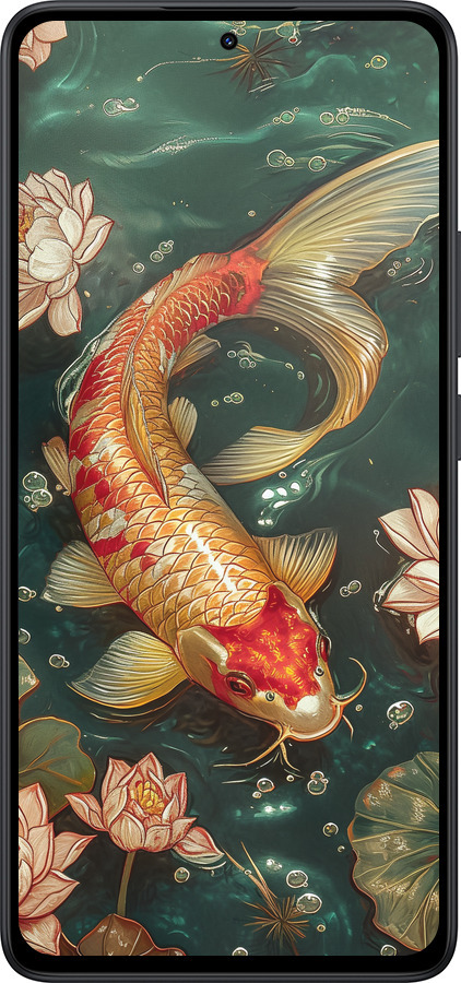 Силіконовий чехол Мелодія Лотоса для Xiaomi Redmi Note 14 5G - 6106u-3811 изображение 