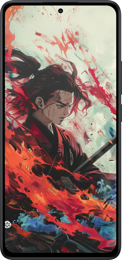 Силиконовый чехол Битва стихий для Xiaomi Redmi Note 14 5G - 6110u-3811 изображение 