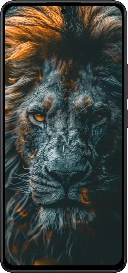 Силиконовый чехол Лев в сумерках для Xiaomi Redmi Note 14 5G - 6154u-3811 изображение 