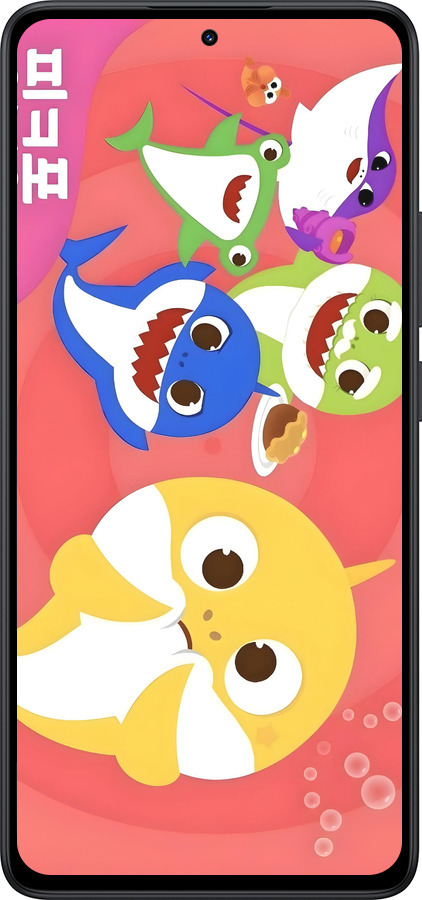 Силиконовый чехол Бейби Шаркс для Xiaomi Redmi Note 14 5G - 6305u-3811 изображение 