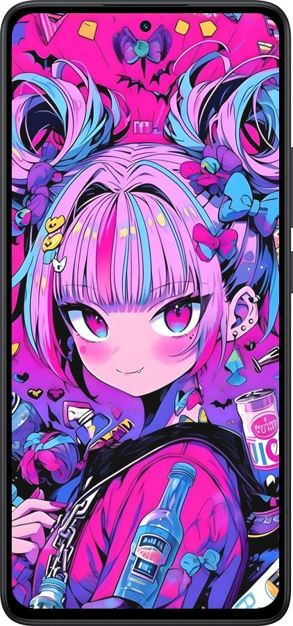 Силиконовый чехол Аниме милаха для Xiaomi Redmi Note 14 5G - 6314u-3811 изображение 